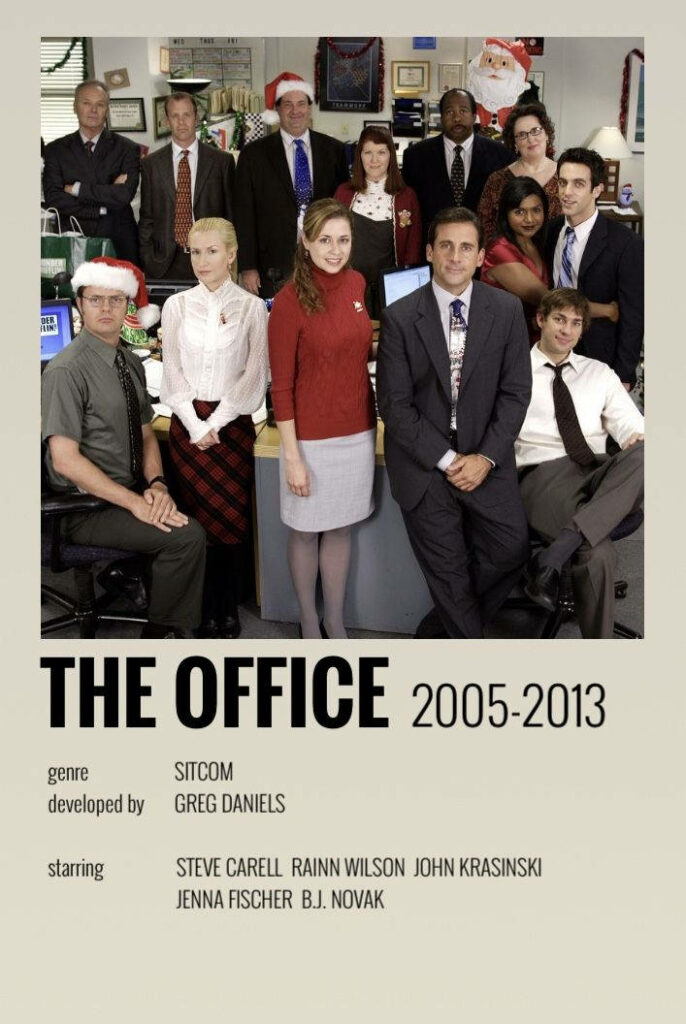 Vibrant iPhone Wallpaper: The Office Cast in Festive Fun
