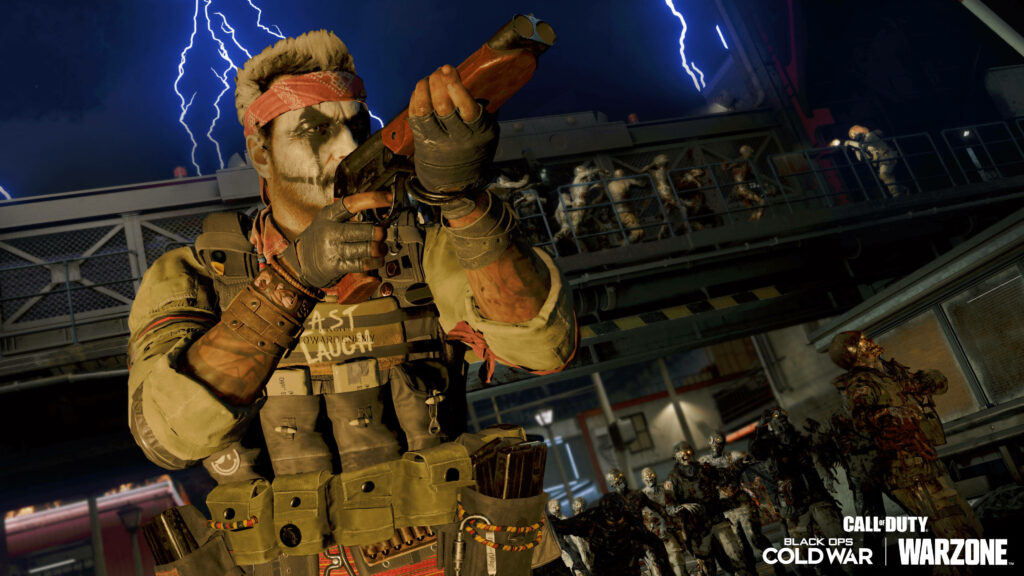 Intense Combat Scene with Alex Mason in Call of Duty: Black Ops Cold War - Thrilling Wallpaper for Fans