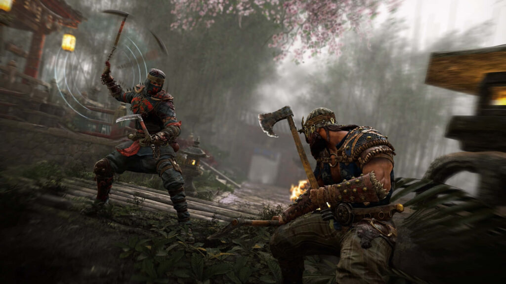 Unyielding Warrior: Meet The Unstoppable Female Samurai in Ubisoft's Thrilling Battle Epic, For Honor Wallpaper
