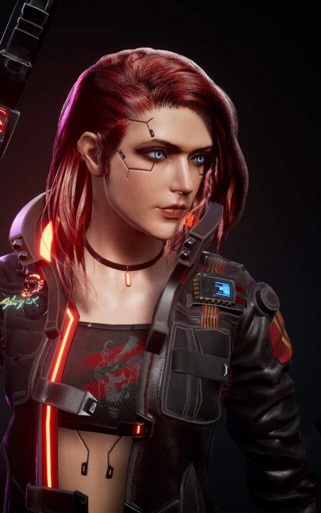 Shadow Divas: Android's Elite Mercenary Crew Embracing Cyberpunk Aesthetics Wallpaper