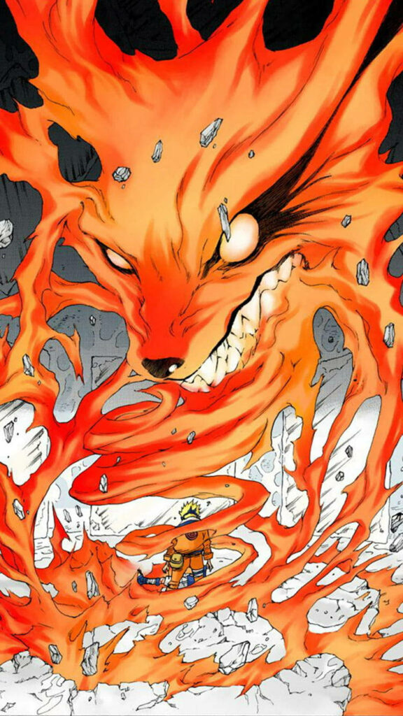 The Fiery Spirit of Kurama Igniting Uzumaki Naruto - Naruto Dynamic Flames Live Background Wallpaper