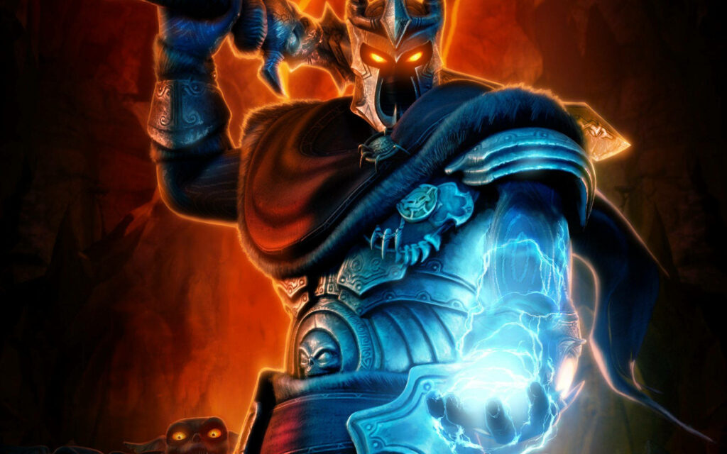 Fierce Overlord Wallpaper: Dark & Fiery Commanding Presence