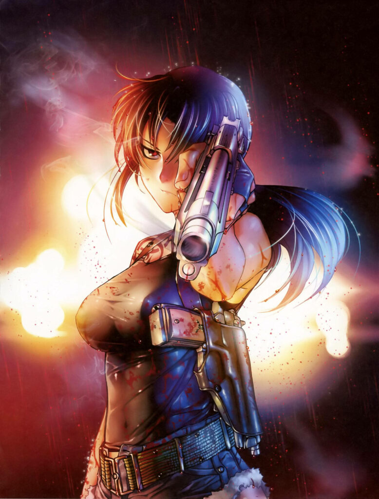 Revy Fan Art Wallpaper - Fierce Gunslinger from Black Lagoon