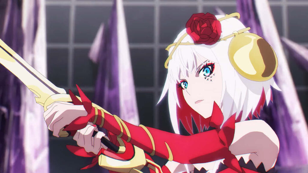 Vibrant Takt Op Destiny Wallpaper: Fierce Pose & Intense Details