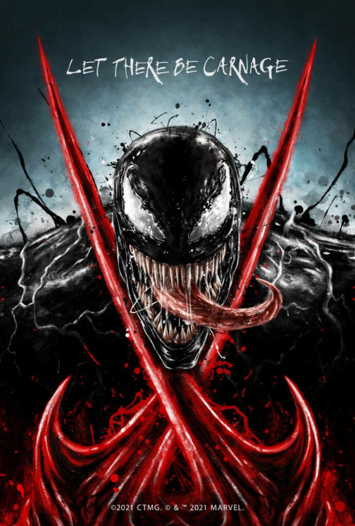 Fierce Venom Wallpaper: Dramatic Artwork from Let There Be Carnage