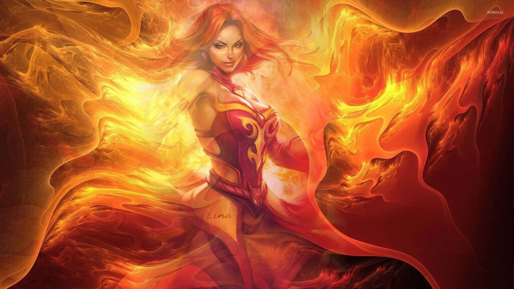 Fury: Lina Reignites Battle in Stunning HD Wallpaper
