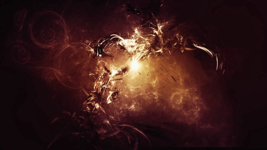 Fiery Abstract Wallpaper: Dynamic Energy & Explosive Design Background