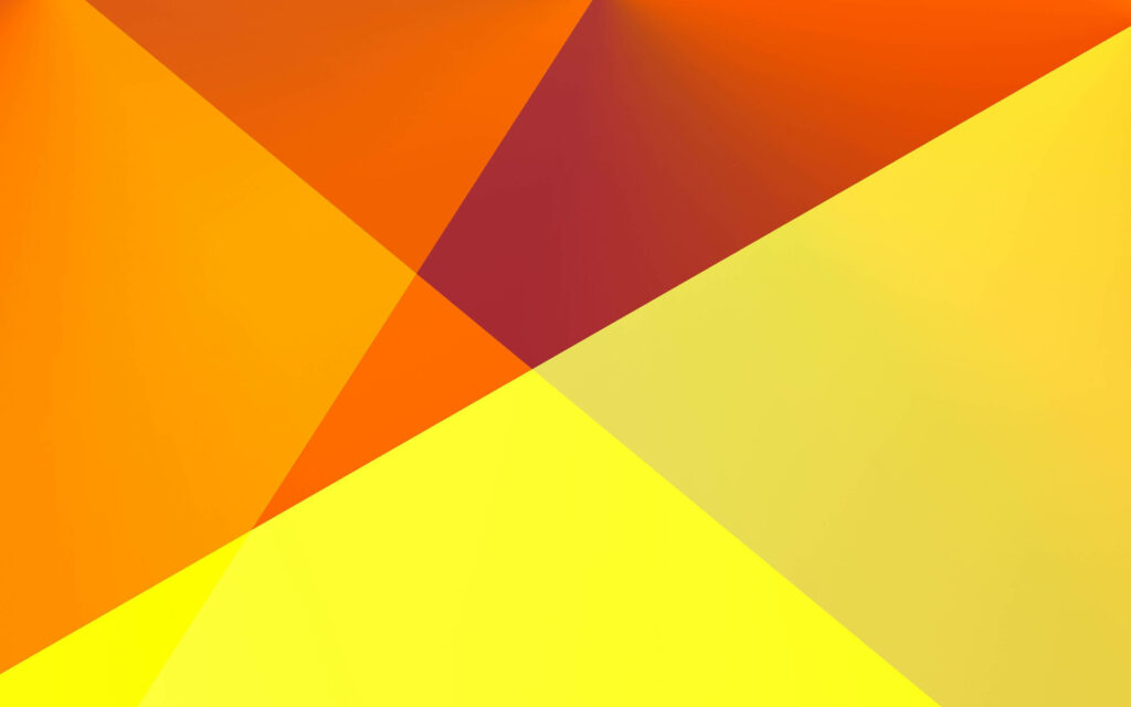 Vibrant Geometric Art: An Eye-catching Pfp Background in Warm Red, Orange, and Yellow Tones Wallpaper