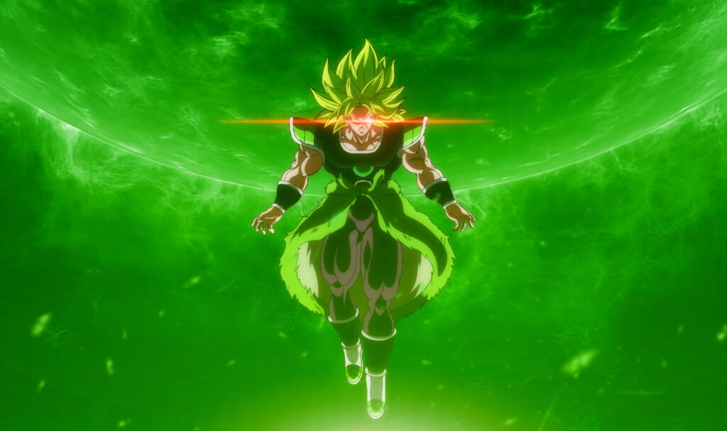 Power Unleashed: Broly Ascends in Epic Dragon Ball Super Broly Movie Poster Wallpaper