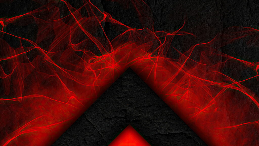 Fiery Triangles: A Striking Abstract Red Scene - 4K Wallpaper Background Photo