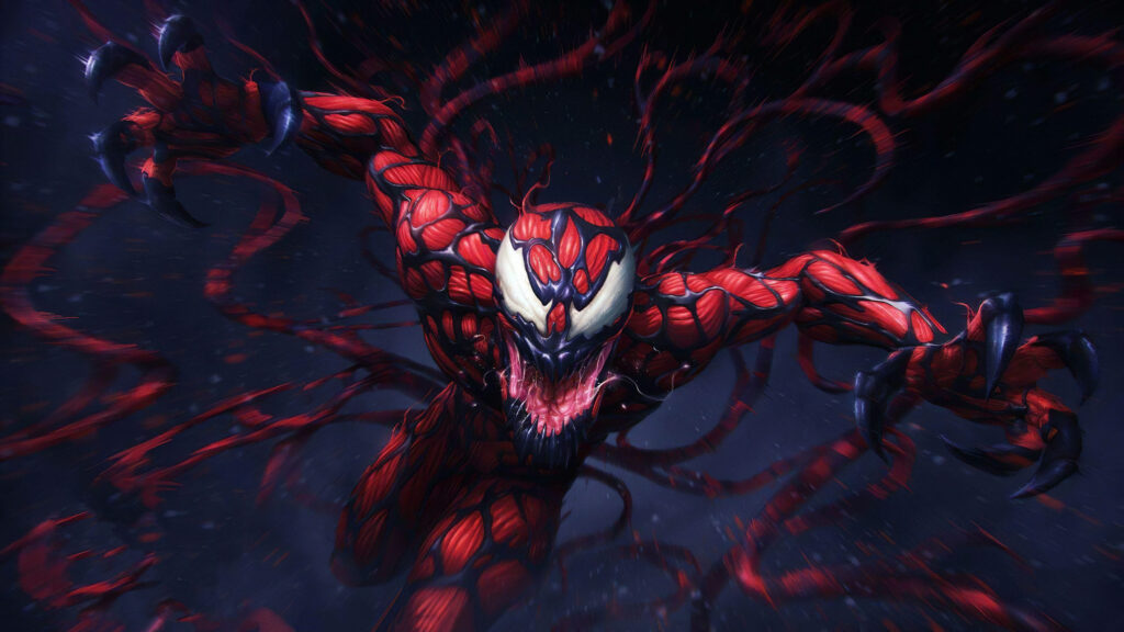 Spider-Man's Fierce Foe: Carnage Unleashed Wallpaper