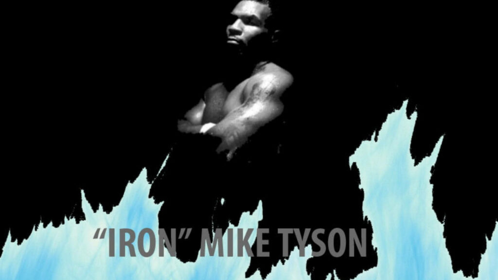 Blazing Fury: Iron Mike Tyson in 4K Wallpaper