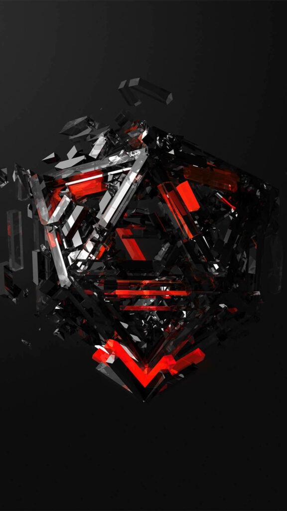 Mystic Red Triangle: A Dynamic Gamer Phone Wallpaper for the Ultimate Gaming Experience