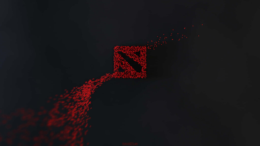 Dota 2 Emblem Transformed: Captivating Background Picture for Gaming Enthusiasts Wallpaper