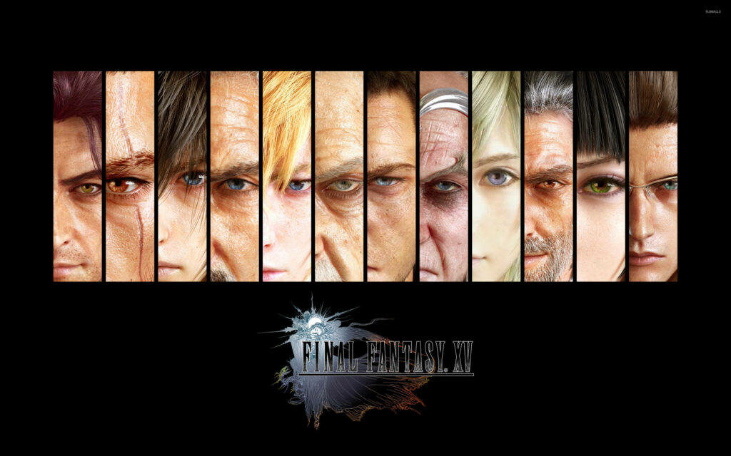 Final Fantasy XV Character Eyes Wallpaper: Intricate Detail and Distinct Styles