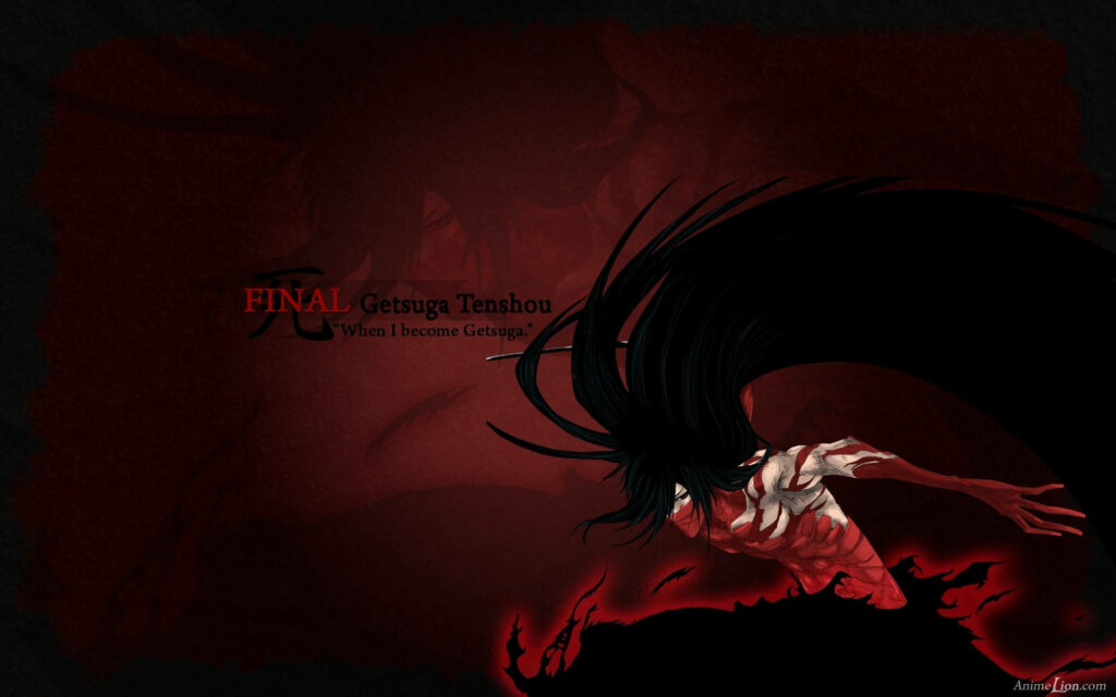 Bold Final Getsuga Tenshou Wallpaper - Bleach Anime Background