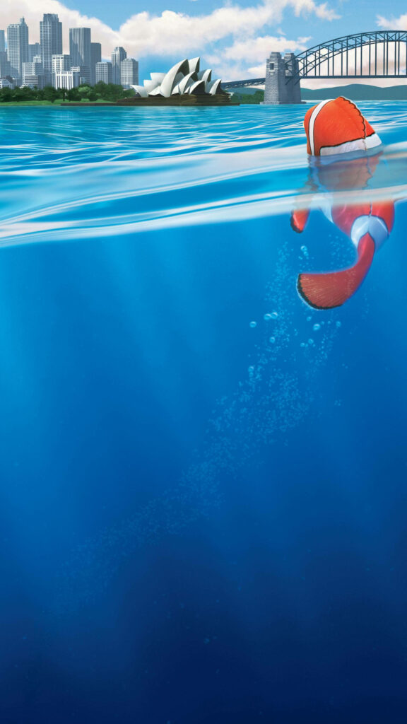 Finding Nemo Wallpaper: Sydney Opera House & Harbour Bridge Scene
