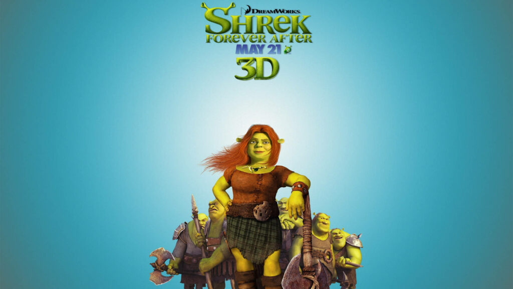 Fiona's Empowering Pose from Shrek Forever After - Wallpaper Background