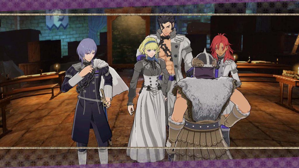 Ashen Wolves Fire Emblem wallpaper with Yuri Constance Balthus and Hapi in rustic anime CGI art