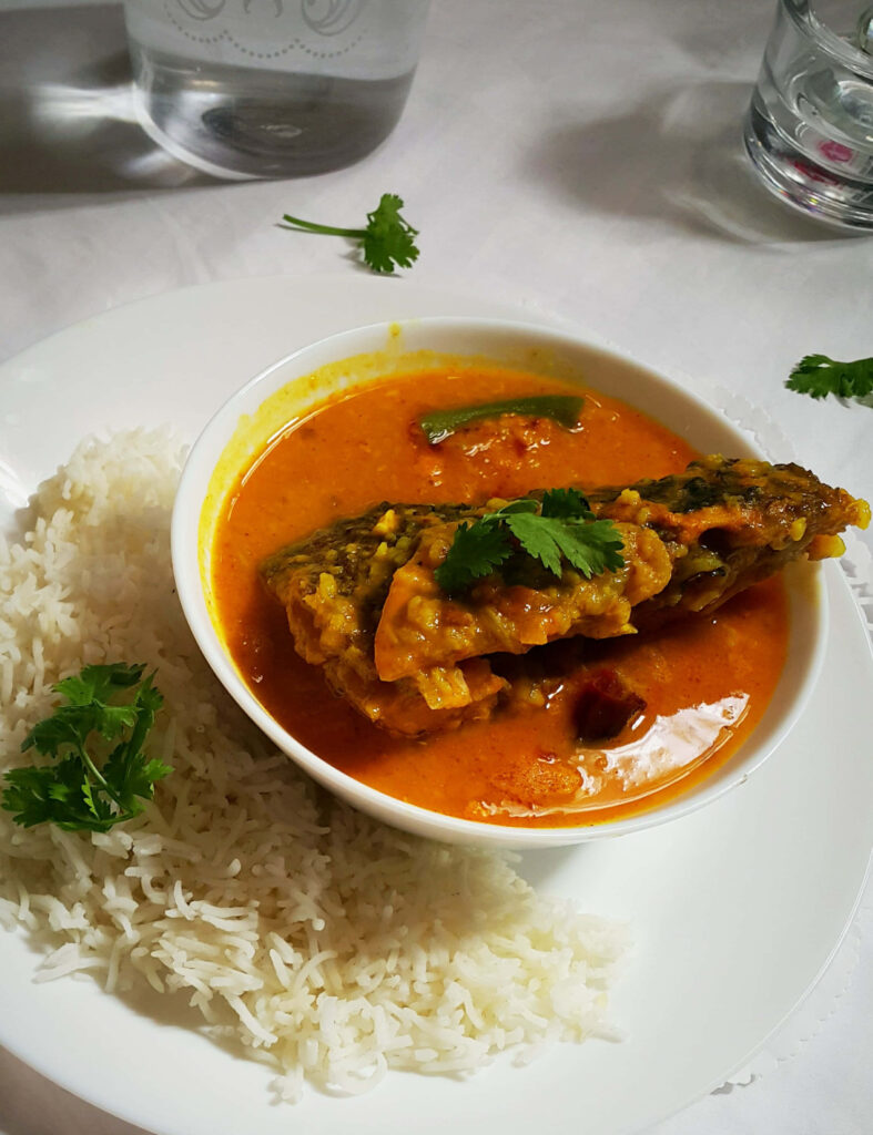 Flavorful Fish Head Curry & Rice - Culinary Wallpaper Background