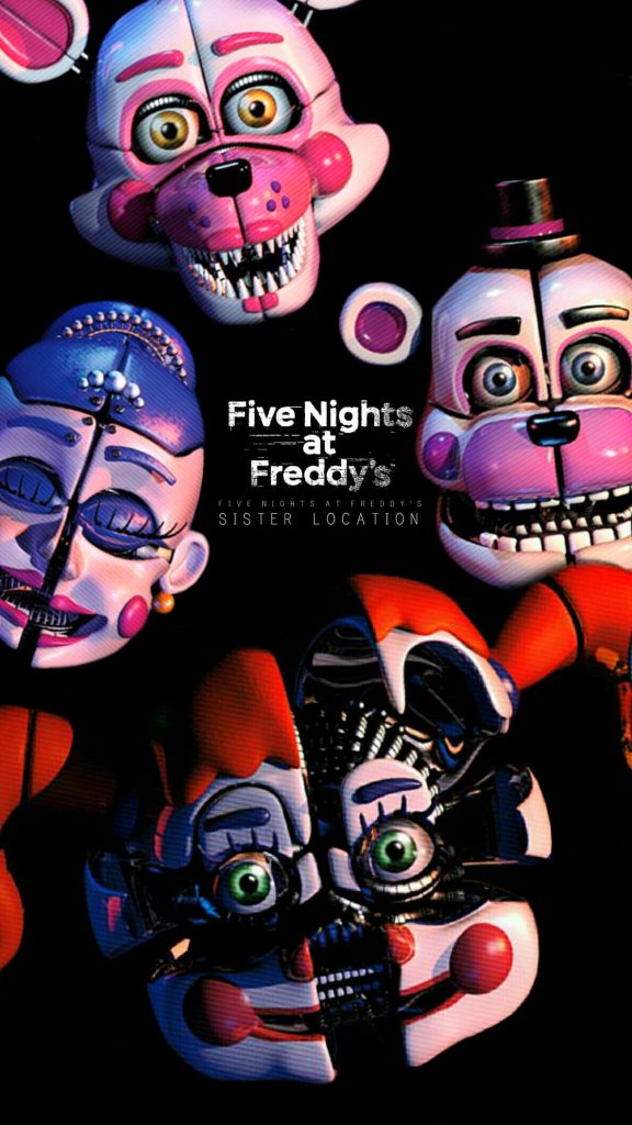 Five Nights at Freddys Sister Location animatronics Funtime Foxy Freddy Ballora Circus Baby wallpaper