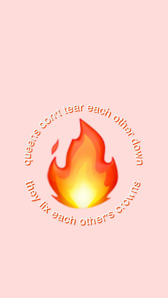 Fiery Texts and Pink Aesthetics: Capturing the Iphone Baddie Vibes Wallpaper