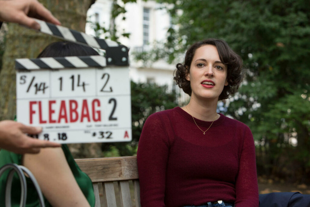 Fleabag Season 2: Behind-the-Scenes Wallpaper with Clapperboard