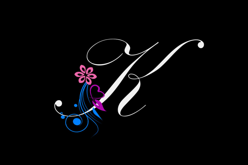 Majestic Flourish: A Beautiful Ornate Wallpaper Featuring the Script Letter K