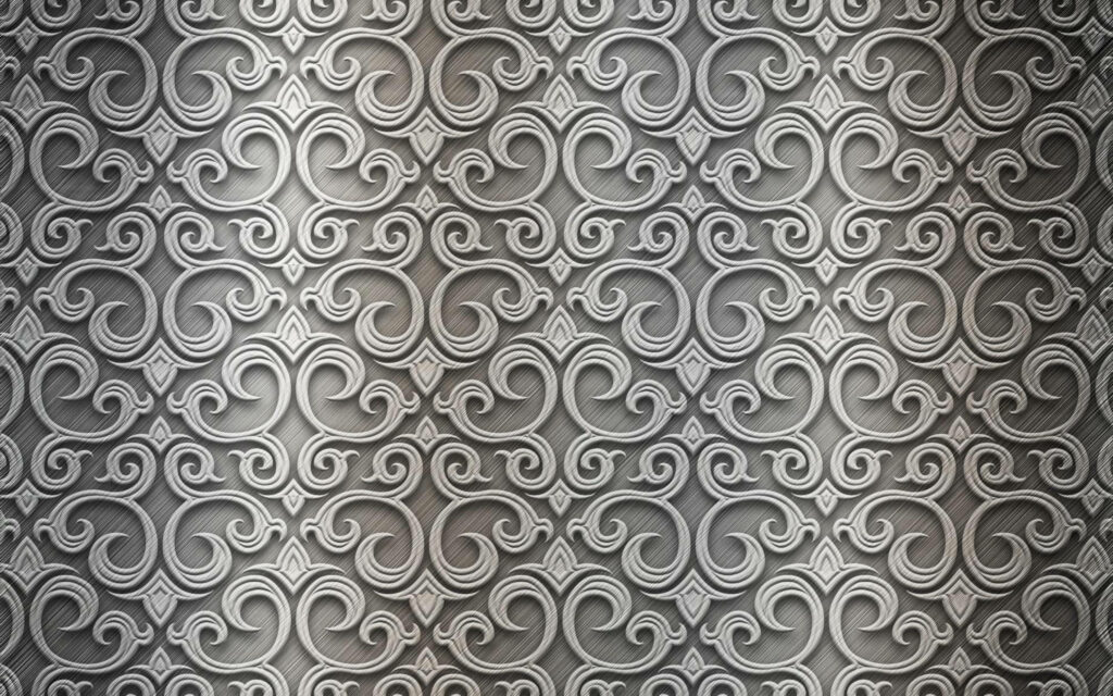 Flourishing in Silver: A Glossy 2k Wallpaper Pattern for Stunning Backgrounds