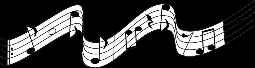 Flowing Music Notes Wallpaper - Dynamic Graphic for Music Lovers