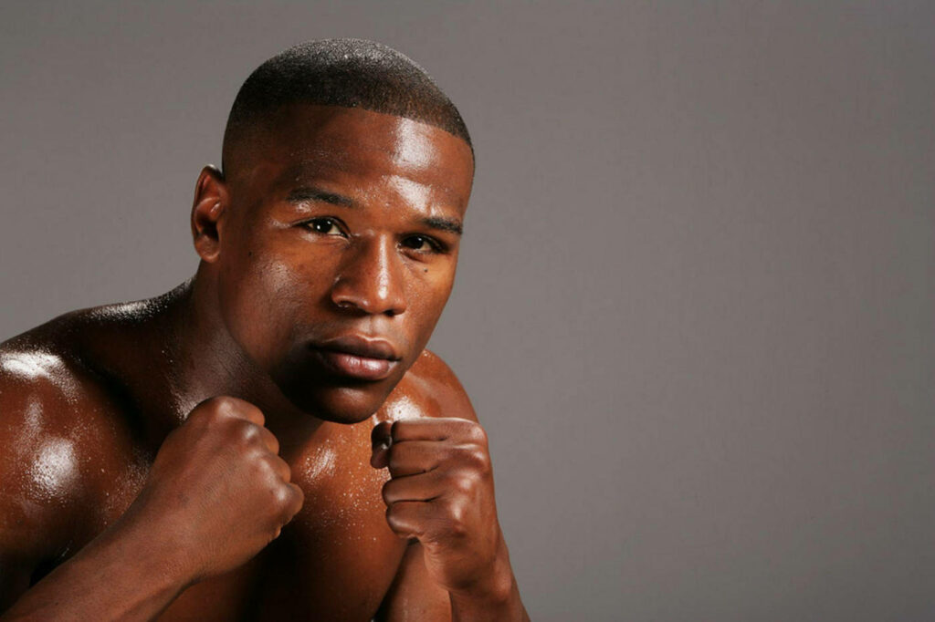 Floyd Mayweather: Intense Focus & Strength - Power Pose Wallpaper