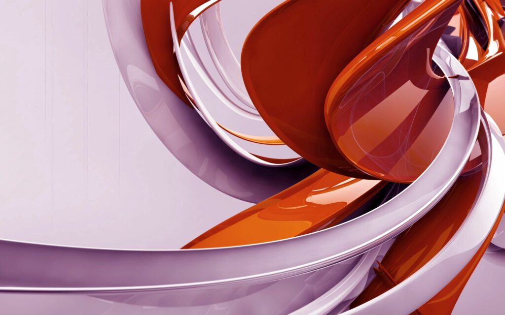 Abstract 2560x1600 Wallpaper: Fluid Light Strips in Purple & Orange