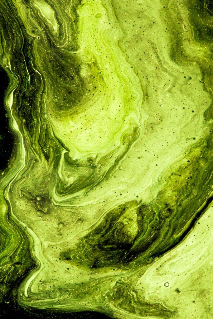 Mesmerizing Green Fluid Art Wallpaper - 2200x3300 Abstract Background