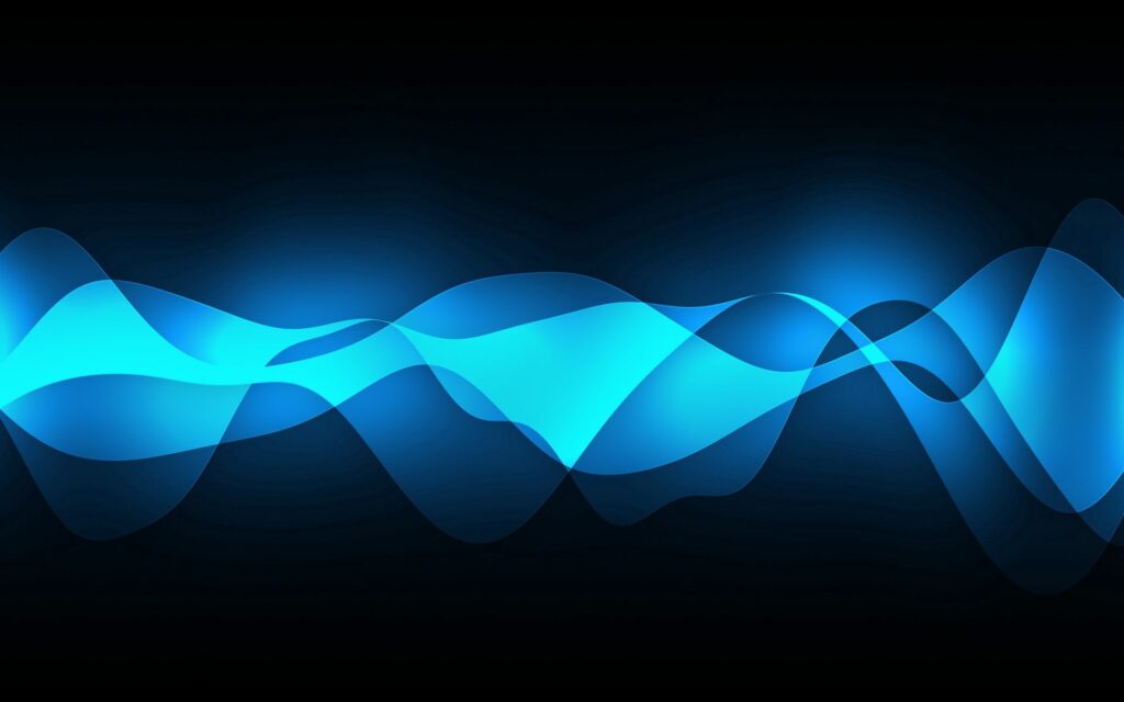 Fluid Blue Waves: Dynamic Abstract 1920x1200 Wallpaper Background