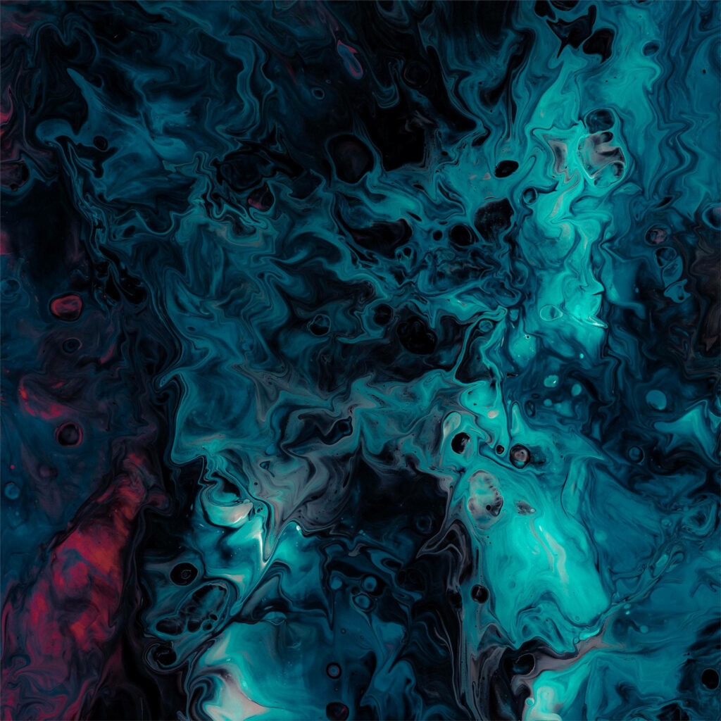 Mesmerizing Blue Liquid Patterns: iPad Air 4 Wallpaper