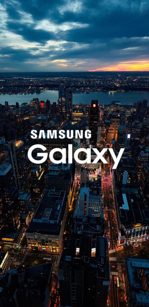 NYC From Above: Stunning Samsung Galaxy Wallpaper with Iconic Cityscape