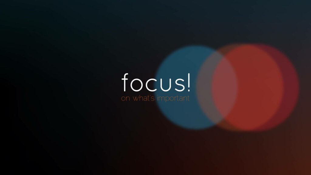 Simplicity Illuminated: Inspiring Focus on Priorities amidst Colorful Bokeh Lights Wallpaper