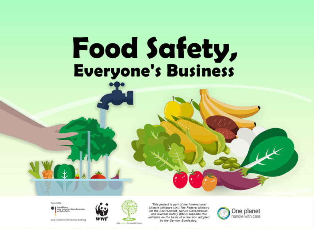 Food Safety Wallpaper: Hygiene & Healthy Eating with Fresh Produce