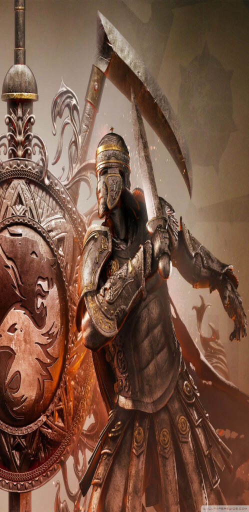 For Honor Knight in Detailed Armor - Medieval Warrior Wallpaper 