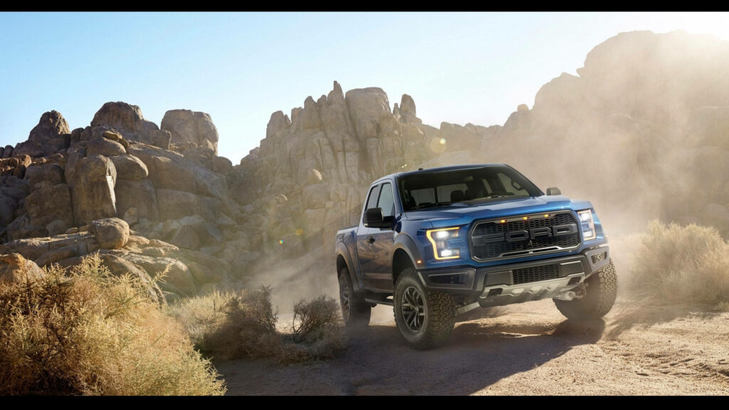 Powerful Ford F-150 Raptor Wallpaper: Conquer Rugged Terrain