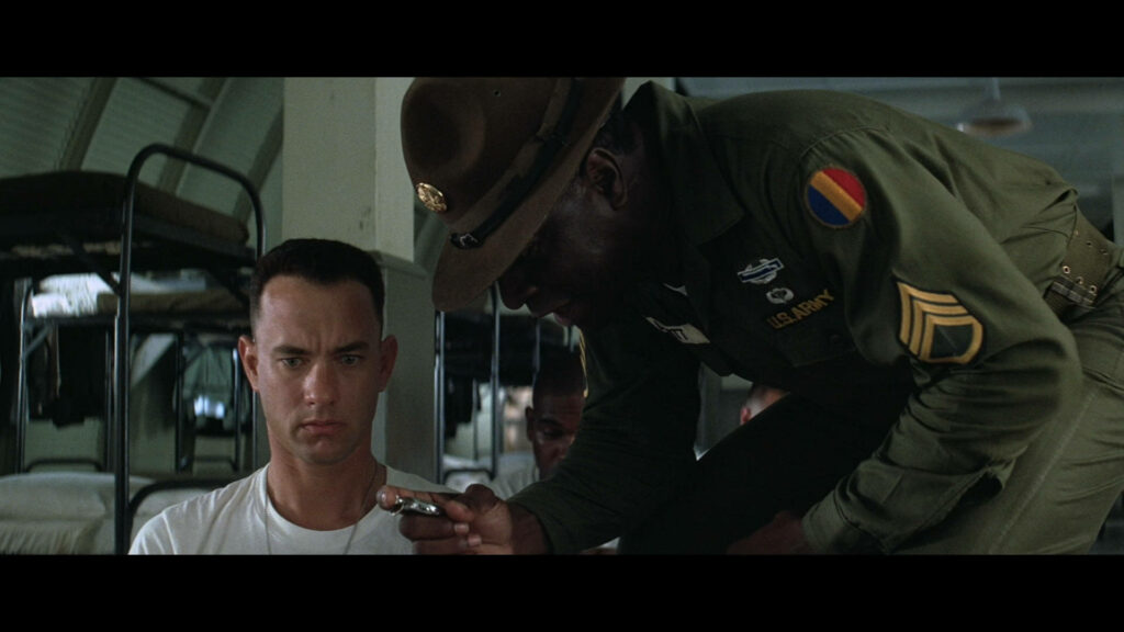 Forrest Gump Military Scene Wallpaper: Intense & Humorous Background