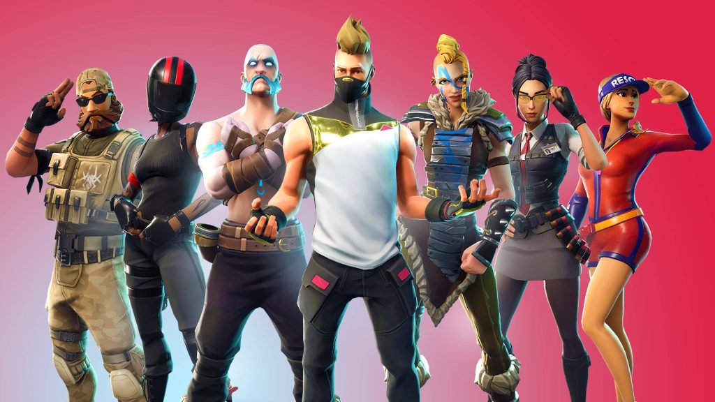 Fortnite Battle Royale wallpaper with Drift Ragnarok Huntress Rook Sun Strider and Burnout skins
