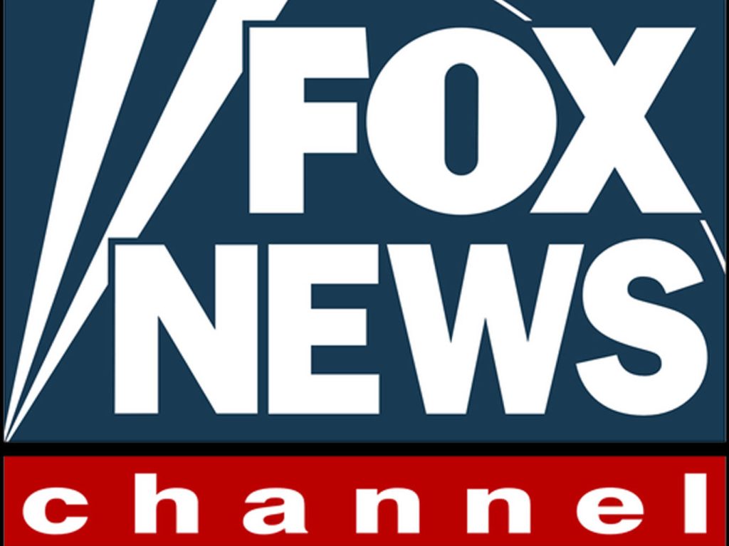 Fox News Channel logo digital wallpaper with bold white text dark blue background red bar design
