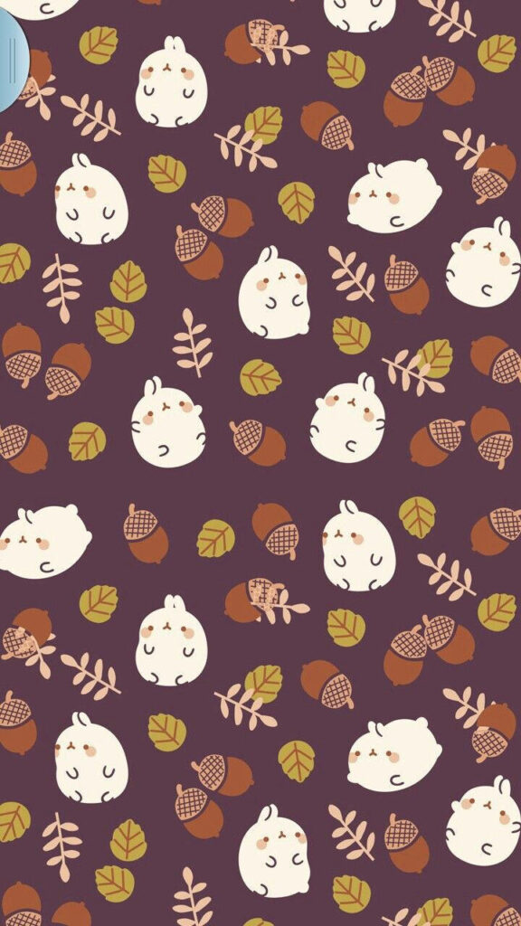 Cozy Autumn Vibes: Embrace the Season with a Charming Fox in a Plaid Sweater and Snug Scarf - Adorable Fall Phone Wallpaper