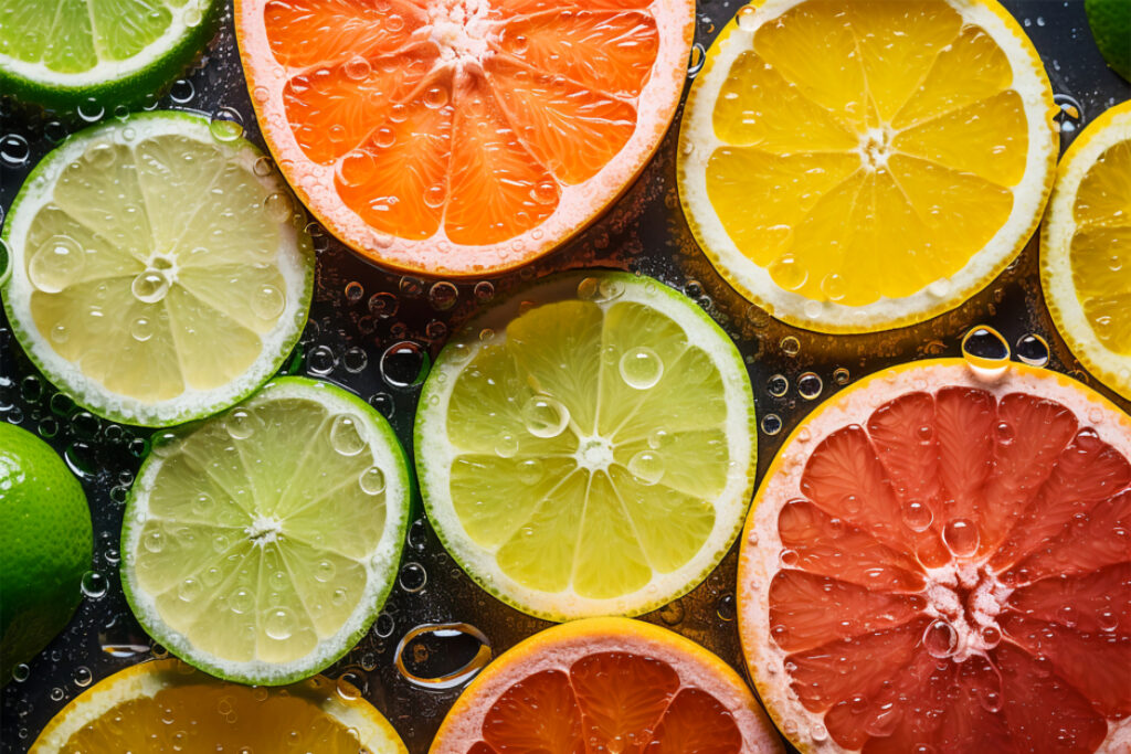 Fresh Citrus Fruits Wallpaper: Juicy Lime, Lemon & Grapefruit Close-Up