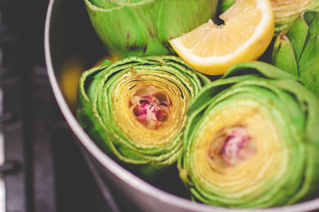 Fresh Artichokes & Lemons Wallpaper - Organic Kitchen Aesthetic