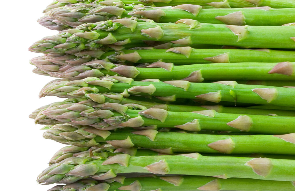 Vibrant Green Asparagus Wallpaper: Fresh, Textured Background