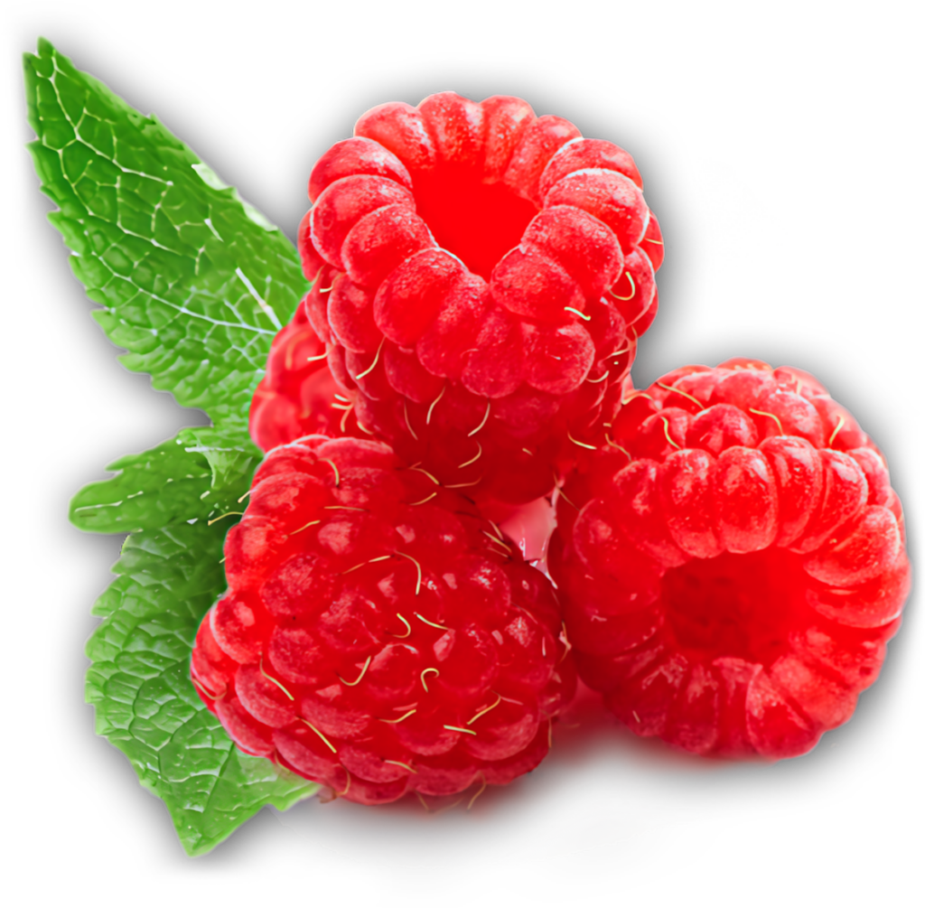 Fresh Raspberries Wallpaper: Vibrant Textures & Green Leaf