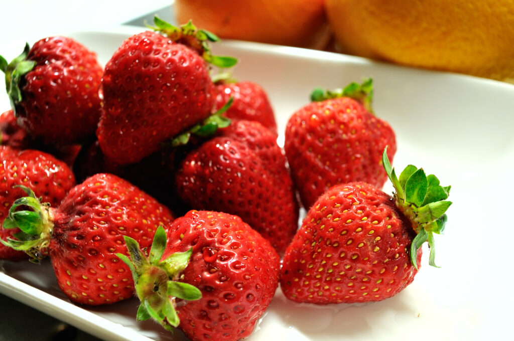 Fresh Red Strawberries Wallpaper - Vibrant Summer Background