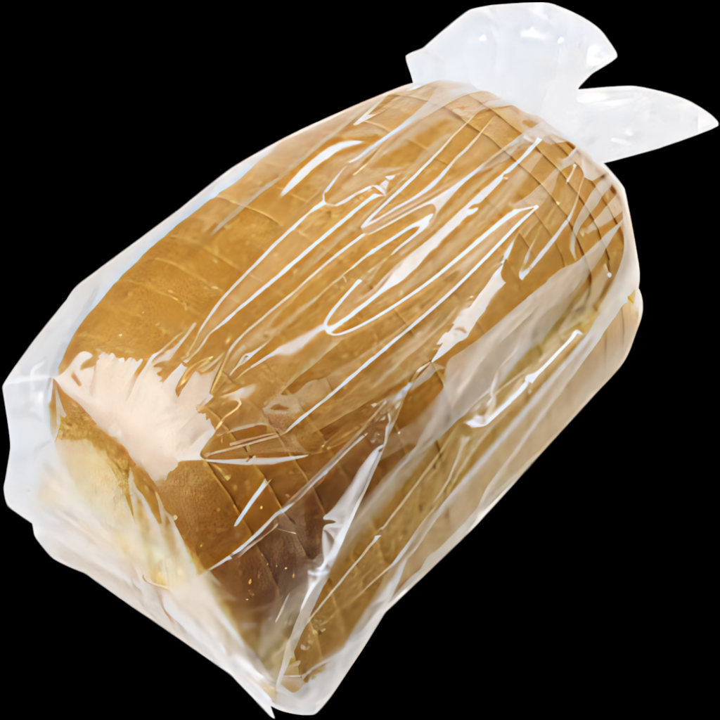 Fresh White Bread in Clear Bag - Perfect for Sandwiches & Toasts Wallpaper